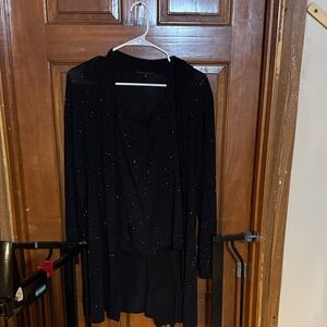 Black Sparkle Blouse by [Brand]